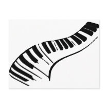 Piano Keys Postcards