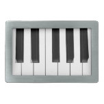 Piano Keys Rectangular Belt Buckle