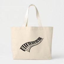 Piano keys tote bag