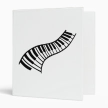 Piano keys vinyl binder