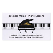 Piano Lessons Business Card: Piano 3D Model
