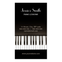 Piano Music business card