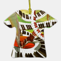 Piano Music Keywords Ornament