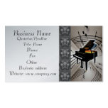 Piano Music Notes Business Card business cards
