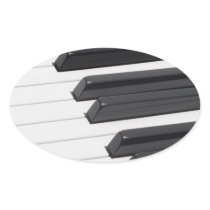 Piano or Organ Keyboard Keys Stickers
