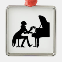 Piano Player Ornament