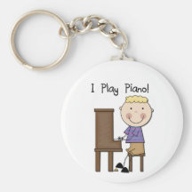 Piano Player Tshirts and Gifts Keychains