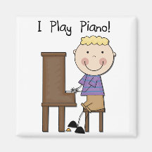 Piano Player Tshirts and Gifts Refrigerator Magnets