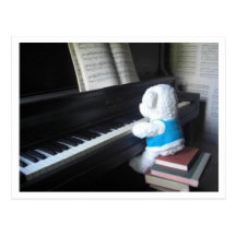 Piano Postcard