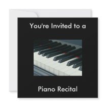 Piano Recital Invitation