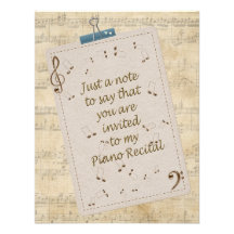 Piano Recital Invitation