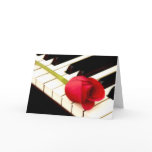 Piano & rose I Greeting Card