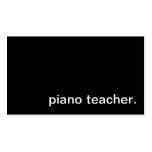 Piano Teacher Business Card