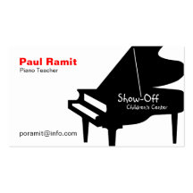 Piano Teacher Business Card