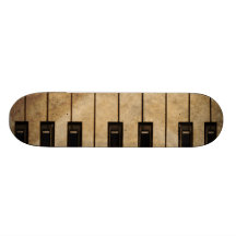 Piano vintage grunge skateboards personnalisés