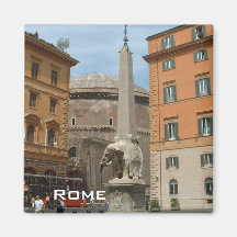 Piazza Minerva - Rome Refrigerator Magnet