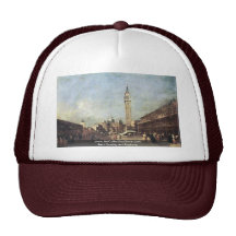 Piazza San Marco A Venezia. By Guardi Francesco Trucker Hats