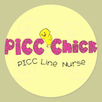 PICC Chick PICC Line Nurse Gifts stickers