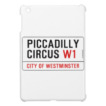 Piccadilly Circus Street Sign iPad Mini Cover