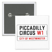 Piccadilly Circus Street Sign Pins