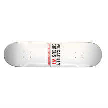 Piccadilly Circus Street Sign Skateboards