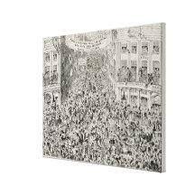 Piccadilly during the Great Exhibition, 1851 Gallery Wrapped Canvas