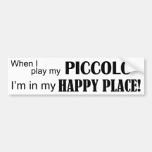 Piccolo Happy Place Bumper Sticker