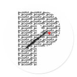 Piccolo Letter P Round Sticker