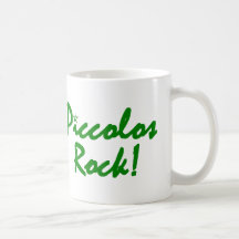 Piccolos Rock - Green Lettering Mugs