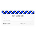 PICK-A-COLOR Funky Dots Gift Certificate Custom Rack Cards