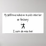 Pick Girlfriend or Archery Print