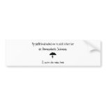 Pick Girlfriend or Atmospheric Sciences bumper stickers