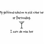 Pick Girlfriend or Bartending Photo Sculptures