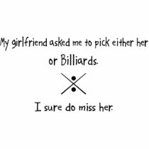 Pick Girlfriend or Billiards Photo Sculptures