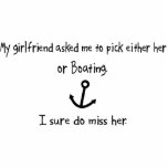 Pick Girlfriend or Boating Photo Cutouts