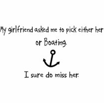 Pick Girlfriend or Boating Photo Cutouts