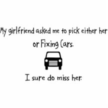 Pick Girlfriend or Fixing Cars Photo Cut Out