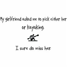 Pick Girlfriend or Kayaking Photo Cut Out