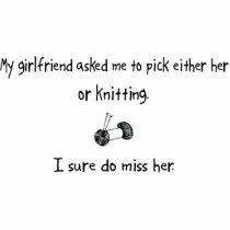 Pick Girlfriend or Knitting Acrylic Cut Outs