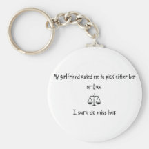 Pick Girlfriend or Law Key Chains
