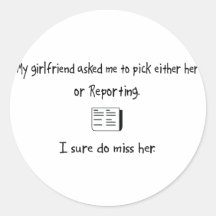 Pick Girlfriend or Reporting Sticker
