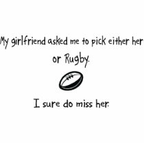 Pick Girlfriend or Rugby Cut Outs