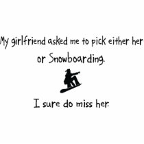 Pick Girlfriend or Snowboarding Photo Cutouts
