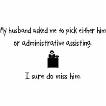 Pick Husband or Administrative Assisting Photo Cutout