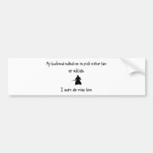 Pick Husband or Aikido Bumper Stickers
