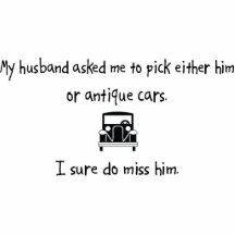 Pick Husband or Antique Cars Photo Cutouts
