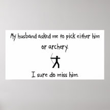 Pick Husband or Archery Poster