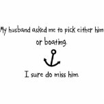 Pick Husband or Boating photo sculptures