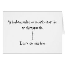 Pick Husband or Chiropractic Cards