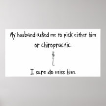 Pick Husband or Chiropractic Posters